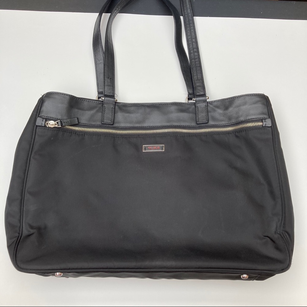 Tumi laptop bag in black